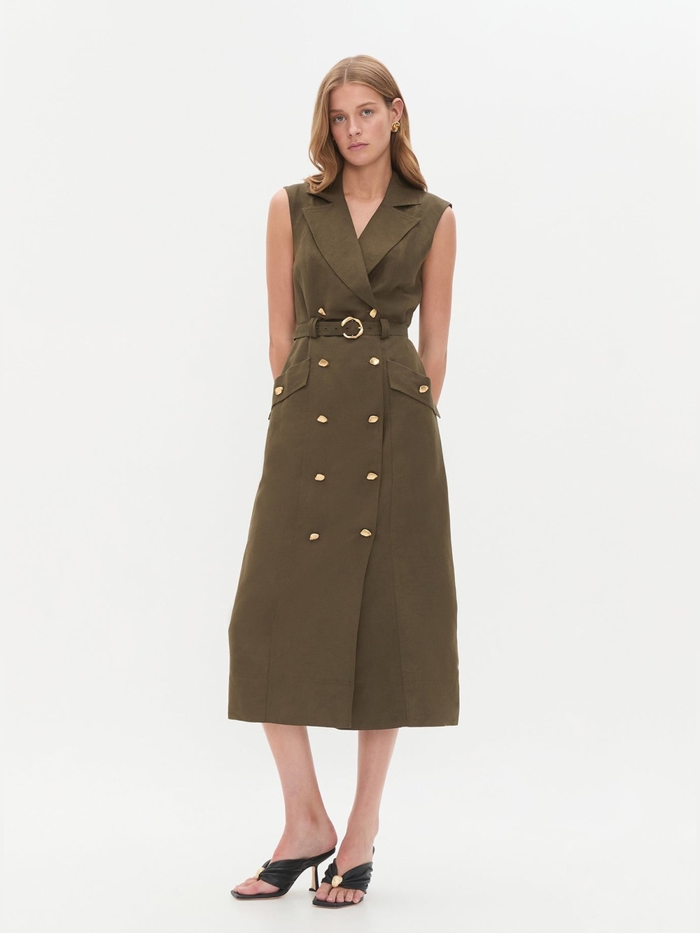 BLAKE UTILITY MIDI DRESS